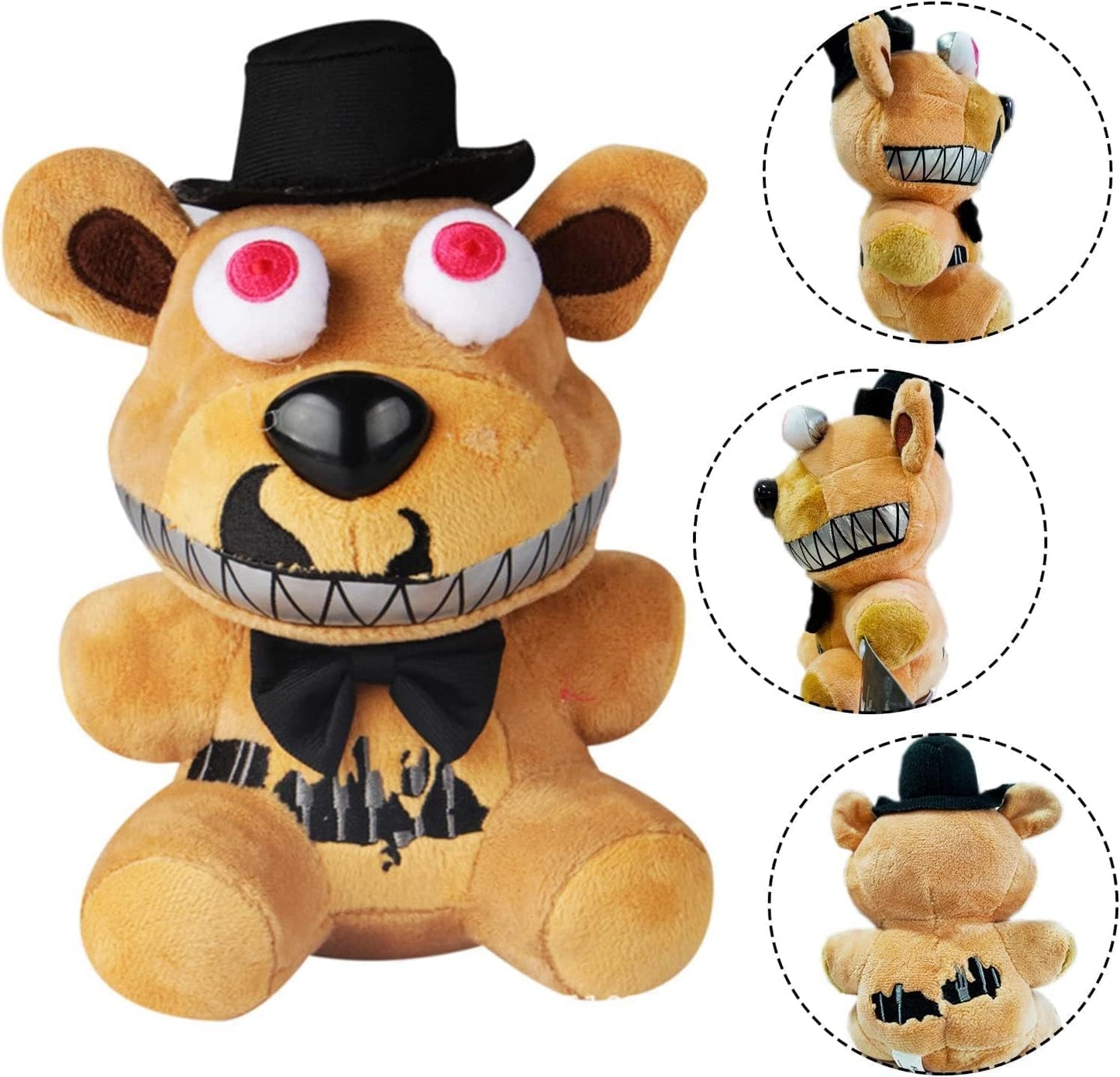 UNICHERRY FNAF Plushies 18cm FNAF Plushies Set Stuffed Animals Plush Toys - Foxy The Pirate and Bonnie, Foxy Plush Bonnie Plush Christmas Stuffed Plush Kids Toy 3A