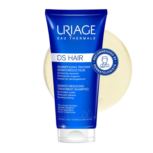 Uriage Kerato-Reducing Treatment Shampoo 150ml - Eliminates Scales, Reduces Redness, Soothes Itching - Severe Dandruff & Scaly Conditions - Patented TLR2-Regul Technology, Lactic Acid & Thermal Water