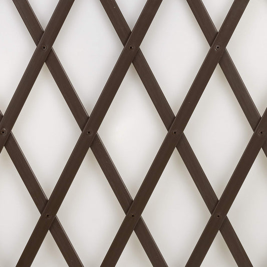 Trepls Extendable PVC Trellis 1,00x2 m brown