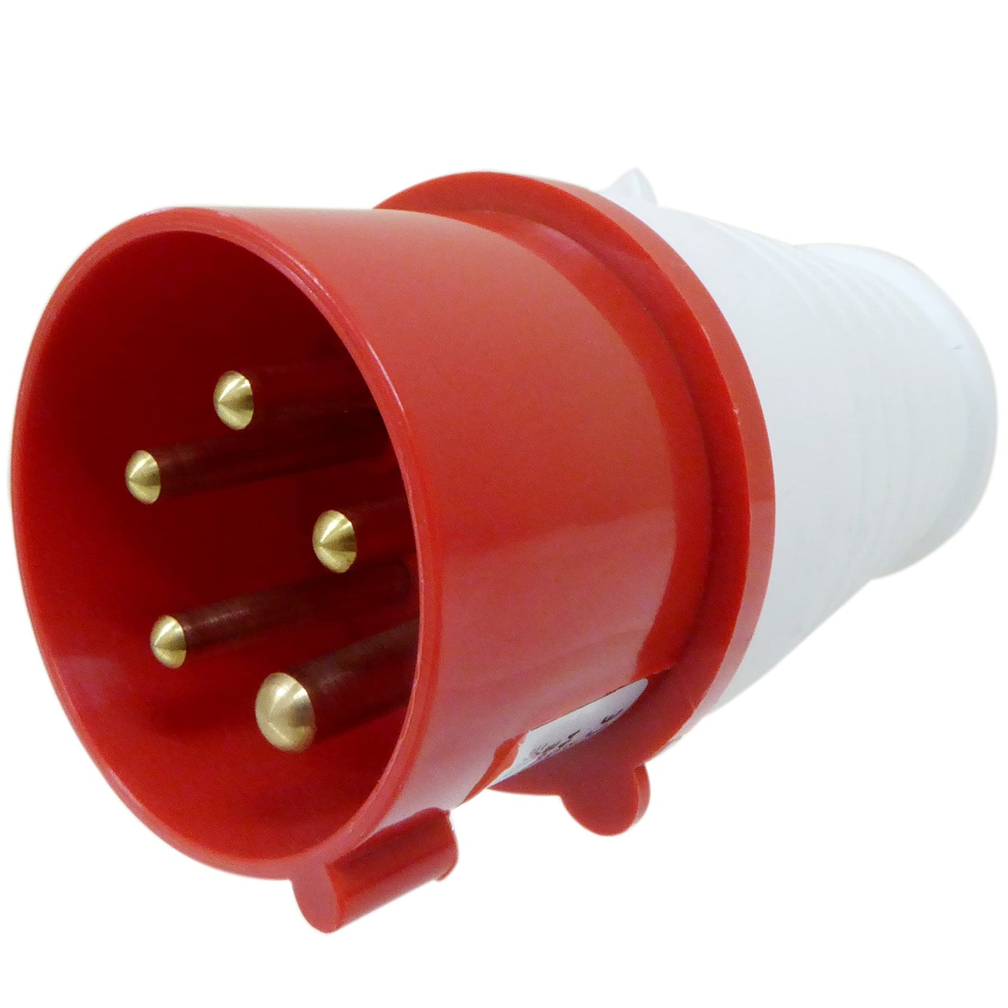 16A Plug and Wall Mount Socket 5 Pin 3 Phase 380-415v Indoor/Outdoor IP44 16 Amp 3P+N+E Red for Power Tools Machinery