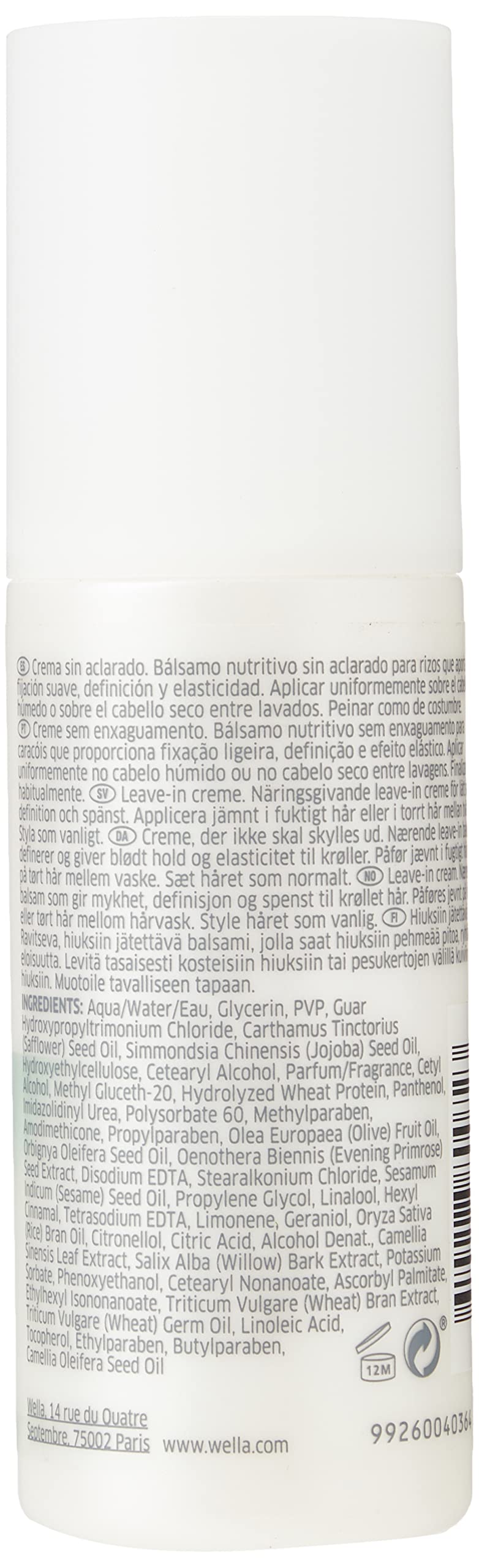 WELLA NUTRICURLS CURLIXIR BALM CURLS 150ml