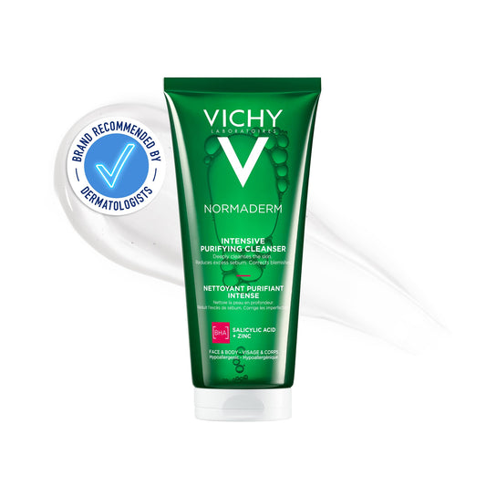 Vichy Normaderm Intensive Purifying Cleanser For Blemish-Prone Skin With Salicylic Acid and Zinc 200ml