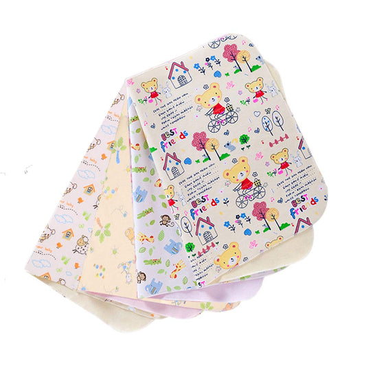 Baby Changing Pad Mat,4 Pack Waterproof Baby Changing Mat Foldable Baby Change Pad 11.8''X17.7'' Reusable Washable Unisex Changing Mat Liners for Indoor,Outdoor,Travel 30x45 cm (Pack of 4)