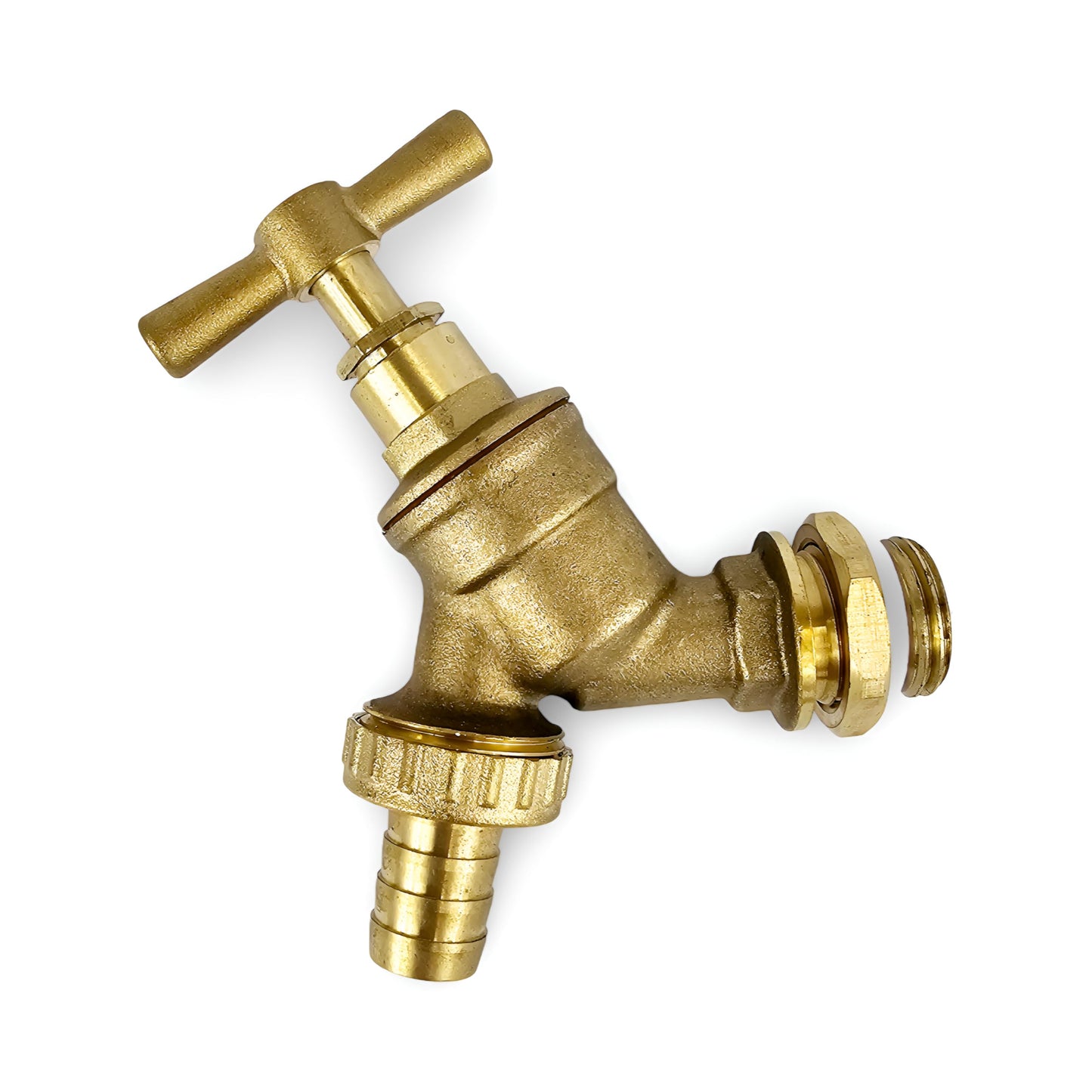 Wärmer System Water Bibcock Tap 1/2 inch BSP with Brass Wall Plate Fixture BS1010-2