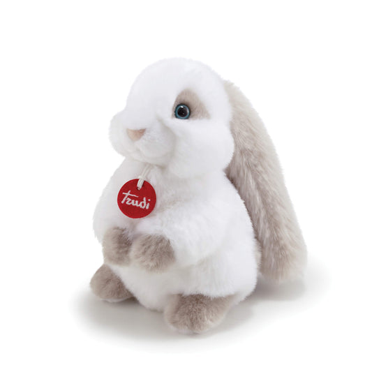 Trudi TUD23704 Rabbit White/Grey Small, soft toy, for kids of all ages. Rabbitts - Small