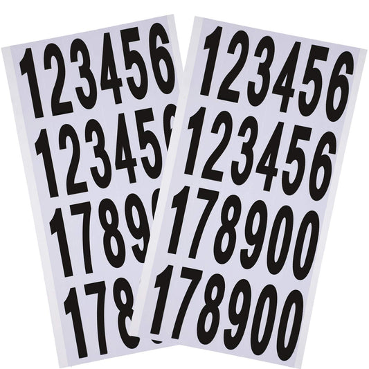 10 Sheets Self Adhesive Vinyl Numbers Letterbox Numbers Stickers for Residential and Mailbox Signs (3 Inches) 3 Pouces