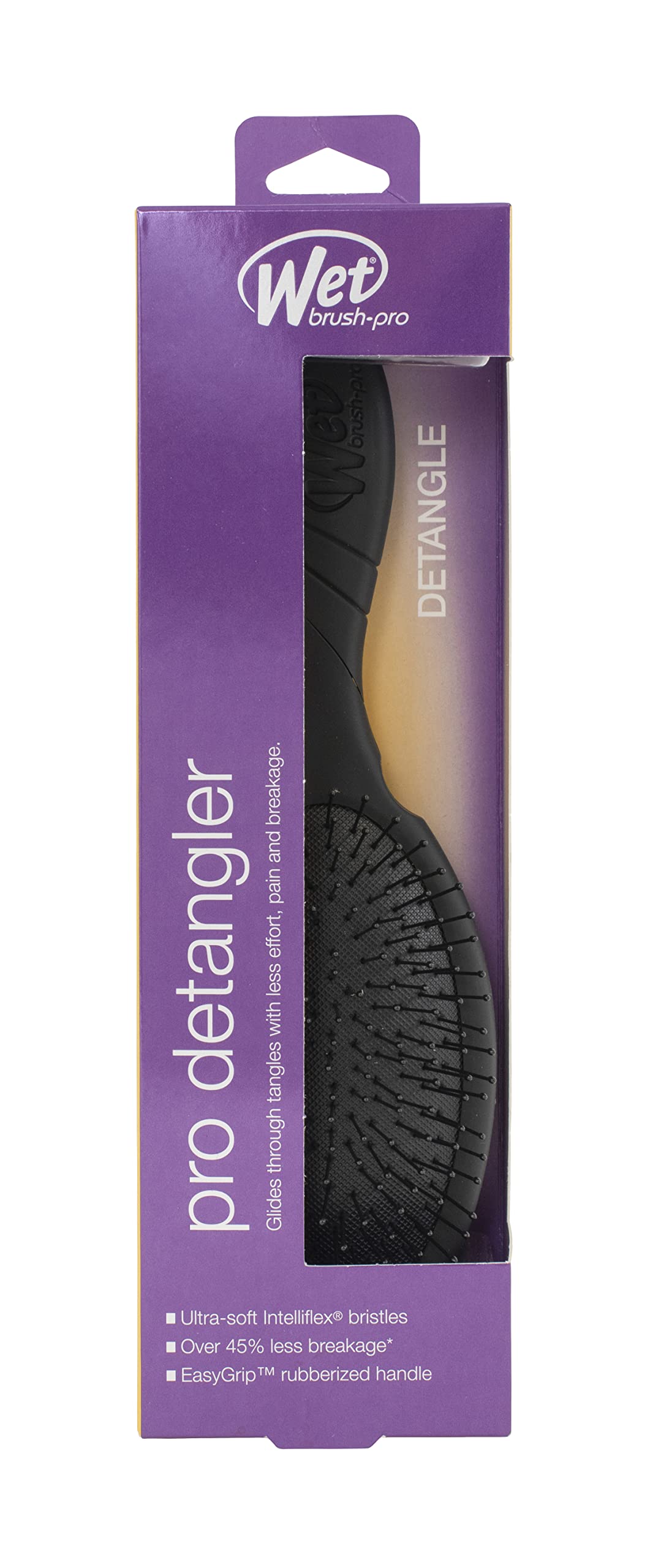 Wet Brush Pro Detangler, Black 1 Count (Pack of 1)