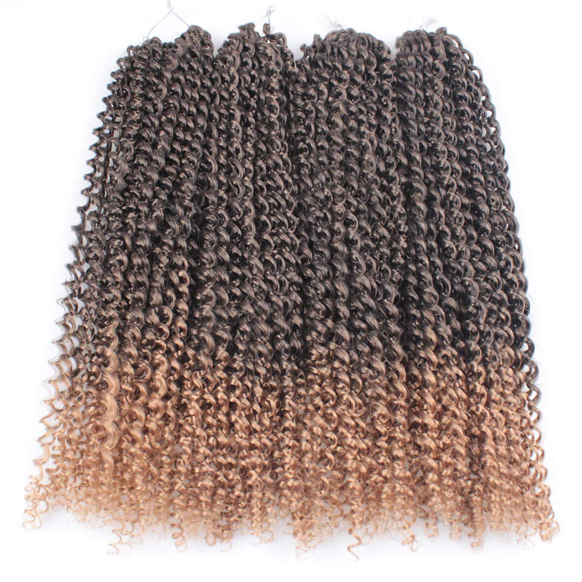 Xtrend 7 Packs 18 inch Passion twist crochet hair Water Wave Long Bohemian Crochet Braids Hair for Distressed Butterfly Locs Ombre Hair Synthetic Natural Hair Extensions 18strands/pack T27# 18 Inch (Pack of 6) T27#