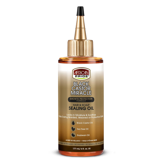 African Pride Black Castor Miracle Hair & Scalp Sealing Oil 6 oz