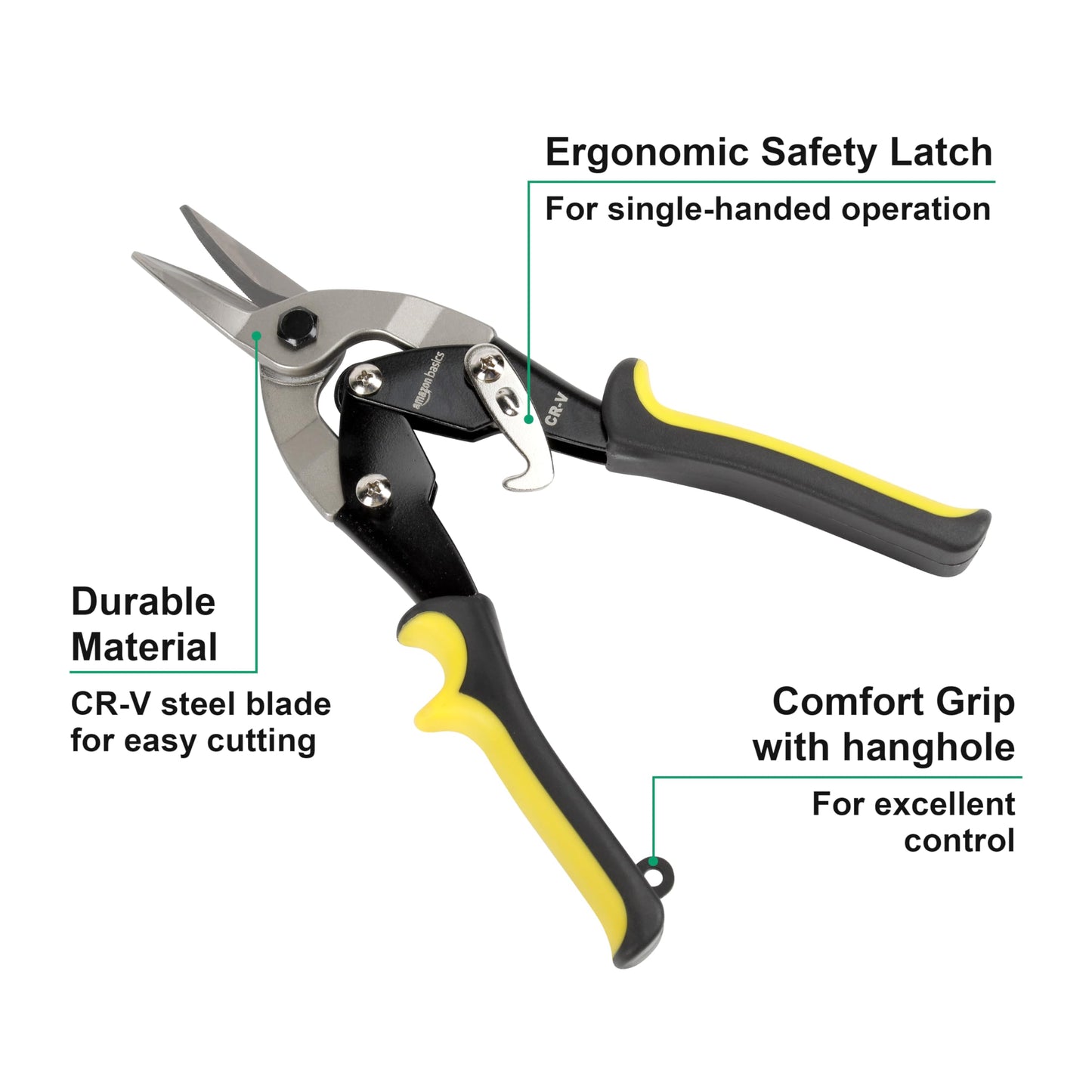 Amazon Basics Straight Cut Aviation Snip