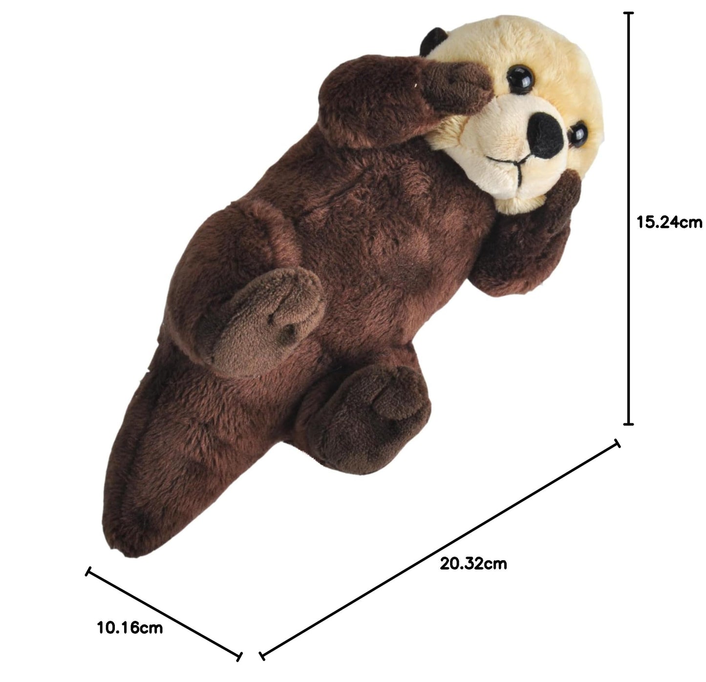 Wild Republic Wild Calls Sea Otter, Authentic Animal Sound, Stuffed Animal, 8 Inches, Gift for Kids, Plush Toy, Fill is Spun Recycled Water Bottles