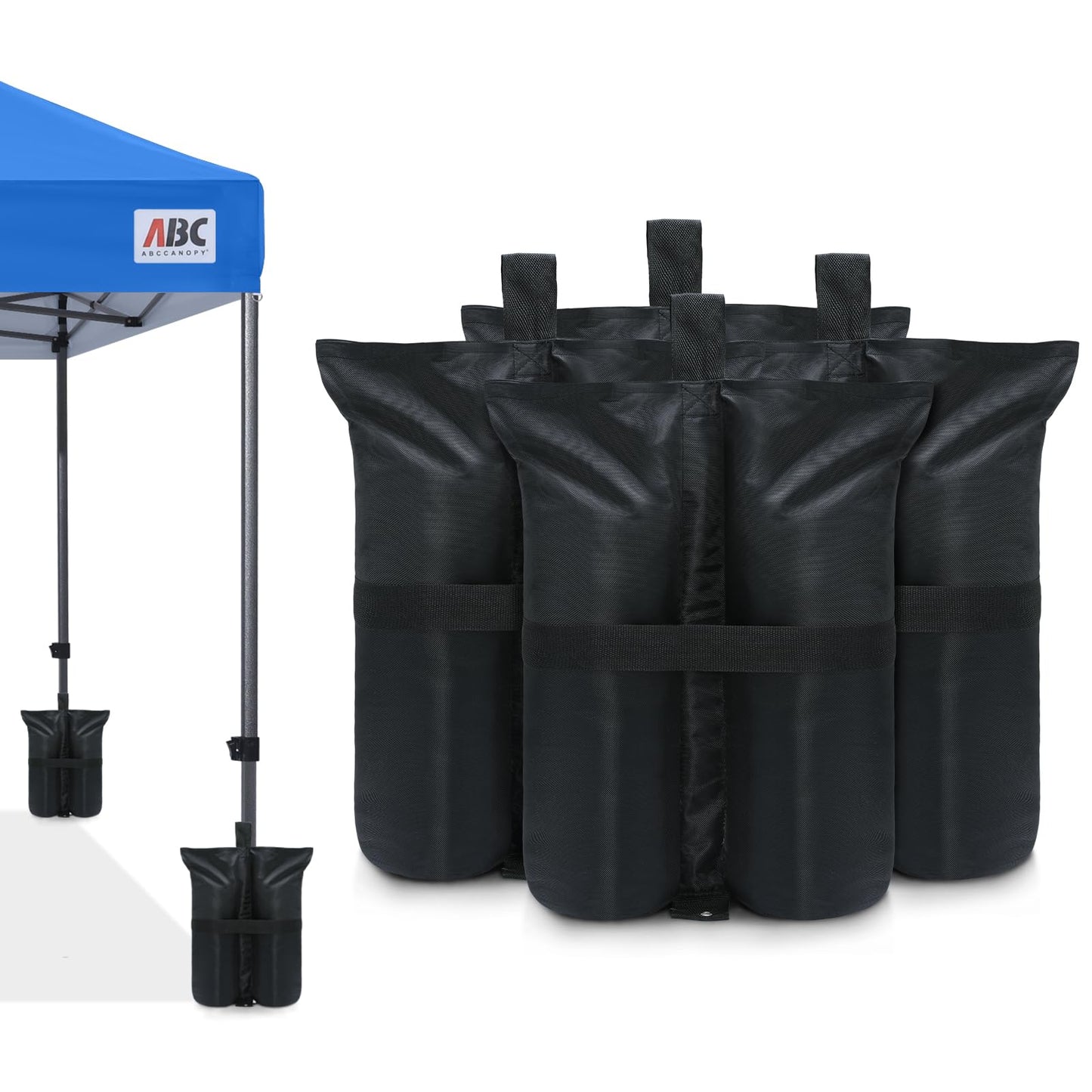 ABCCANOPY Heavy Duty Premium Instant Shelters Gazebo Weight Bags for Pop up Gazebo, Outdoor Patio, Backyard - Set of 4-50lb Capacity per Bag Large