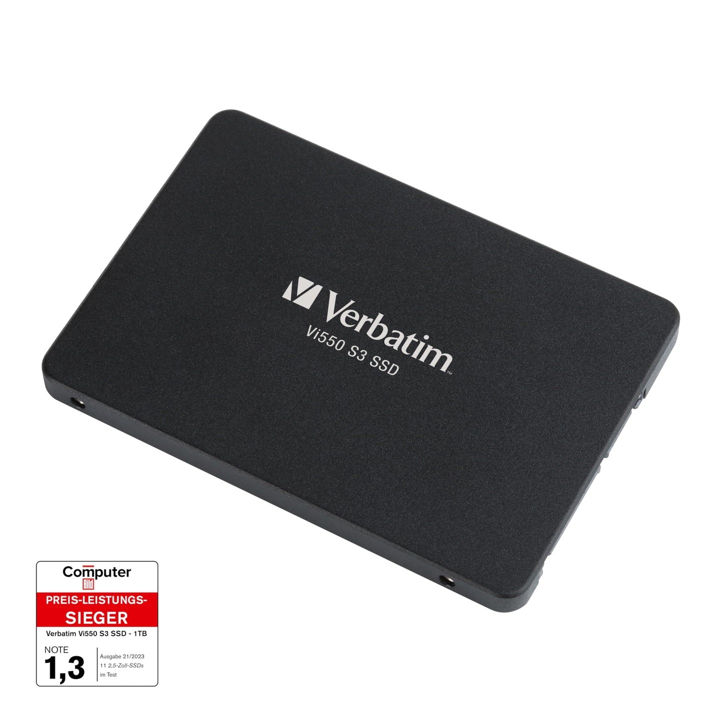 Verbatim Vi550 S3 SSD - internal SSD 512GB - Solid State Drive - 2.5'' SATA III interface - internal SSD drive with 3D NAND technology - high performance SSD 512GB - 560MB/s - black 512 GB