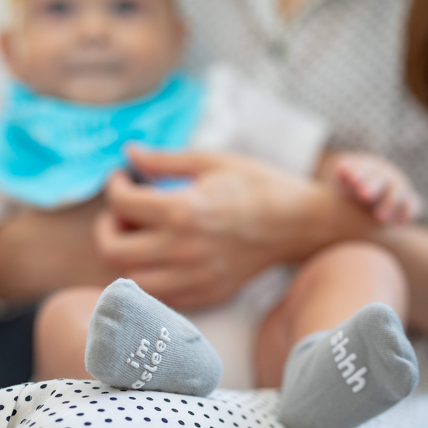 Baby Socks Gift Set - Unique Baby Shower or Newborn Gift - 4 Pairs of Cute Quotes in Gift Box, Various, 0 - 12 months