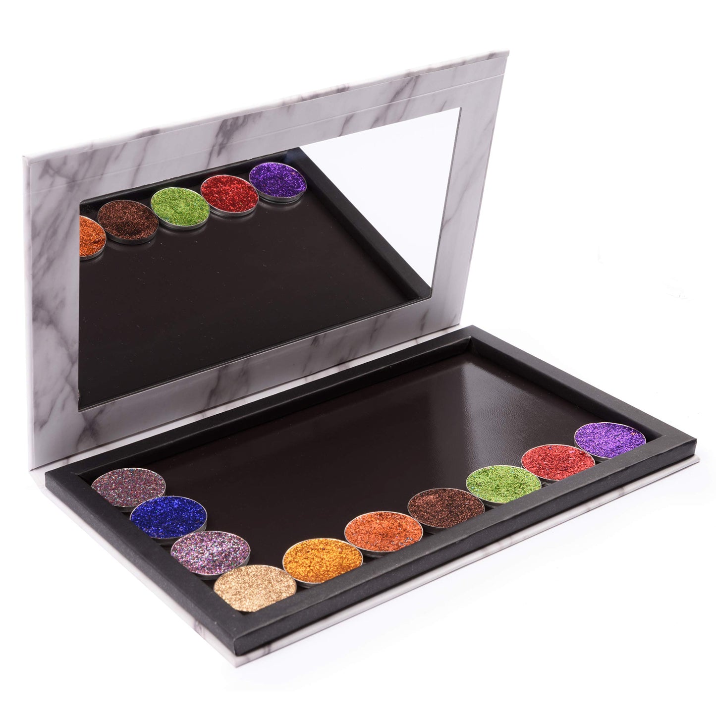 Allwon Magnetic Palette Marble Empty Makeup Palette with Mirror for Eyeshadow Lipstick Blush Powder