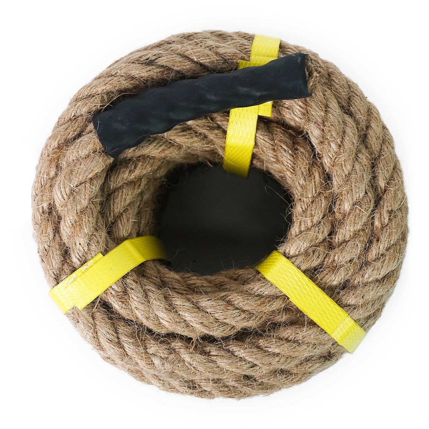 Aoneky Natural Jute Rope 15m 25mm - 14/16/ 20/25 /30/40/50mm Heavy Duty Twisted Hemp Rope for Tug of War, Climbing, Decoration - Thick Decking Garden Fencing Rope 25mm / 15m