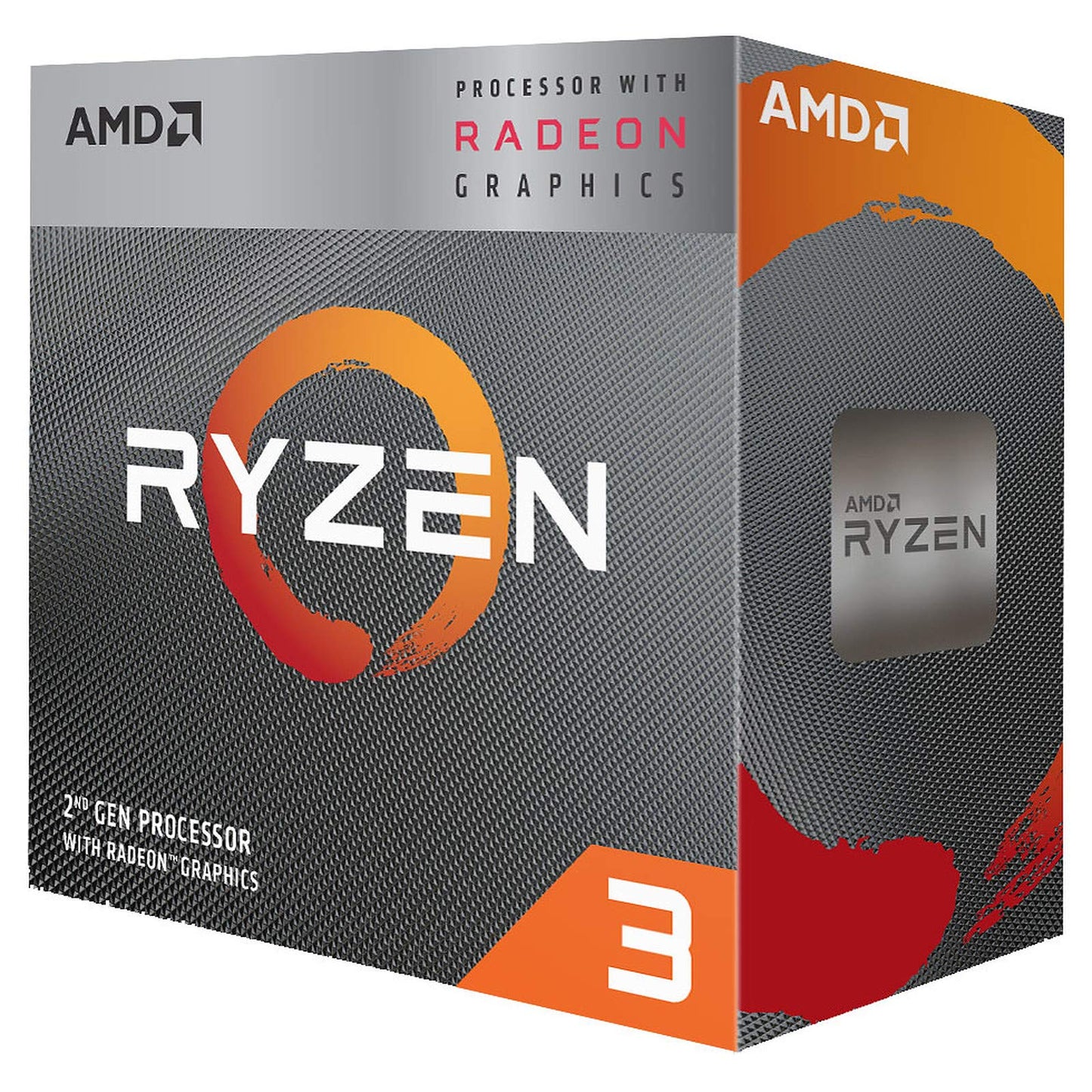 AMD Ryzen 3 3200G, PC processor, 3.6 GHz (maximum frequency: 4.0 GHz), 4 MB L3 Cache, AM4 socket, Radeon Vega 8 integrated GPU Processor Only