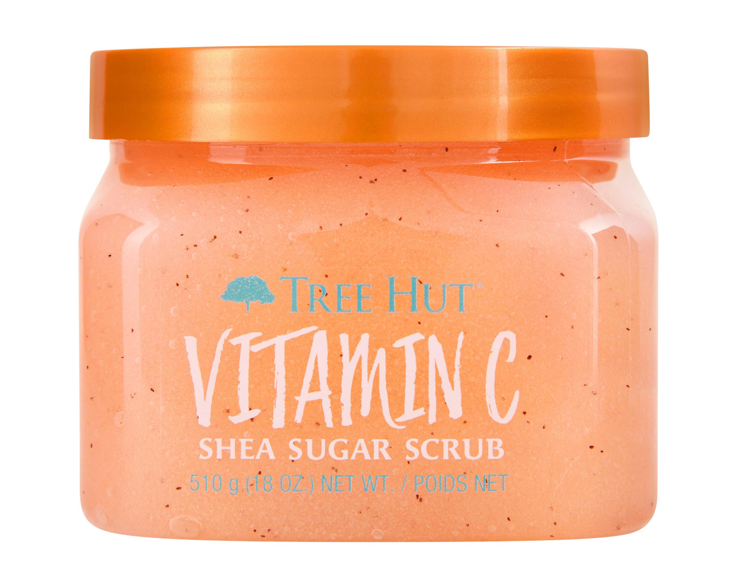 Tree Hut Shea Sugar Scrub Vitamin C, 18oz, Ultra Hydrating & Exfoliating Scrub for Nourishing Essential Body Care