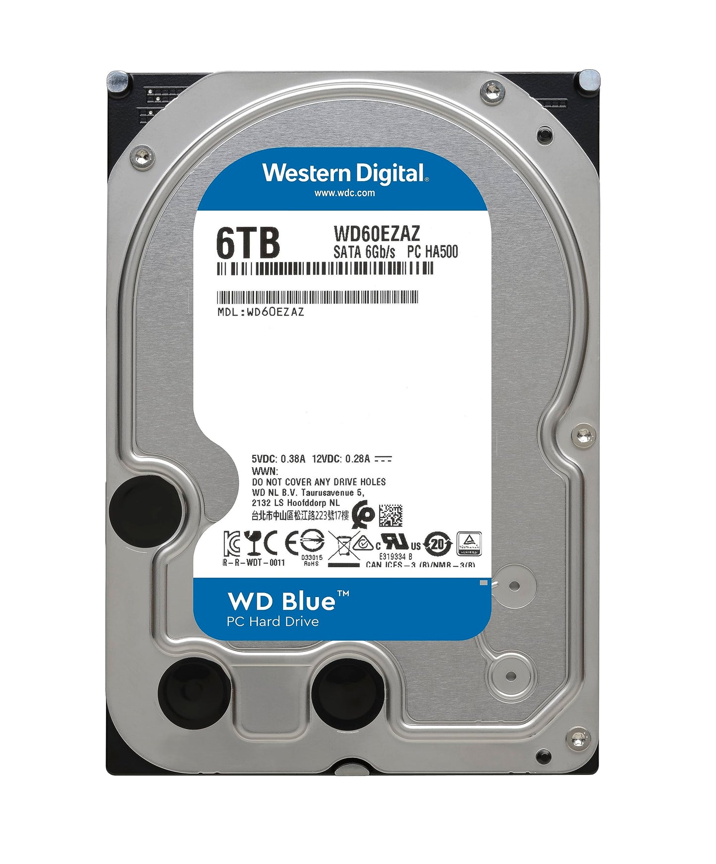 Western Digital WD60EZAZ 6TB BLUE 256MB 3.5IN SATA 6GB/S 5400rpm:: (Components > Internal Hard Drives) 6 TB SMR