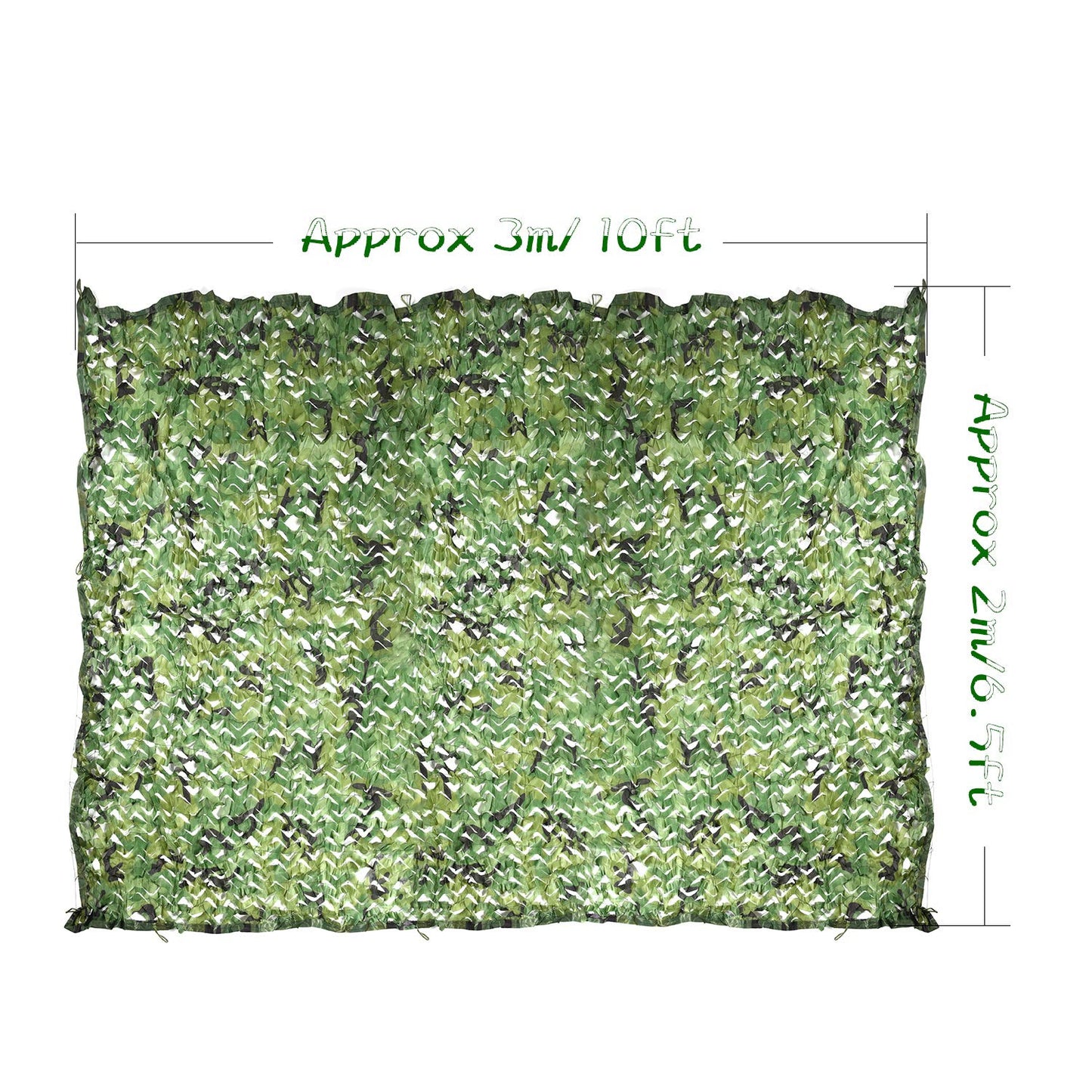 TUPARKA 2 x 3m Woodland Netting Oxford Fabric Bulk Roll Sunshade Mesh Nets for Camping Military Hunting Shooting Hide Garden Decoration 2m x 3m Camouflage