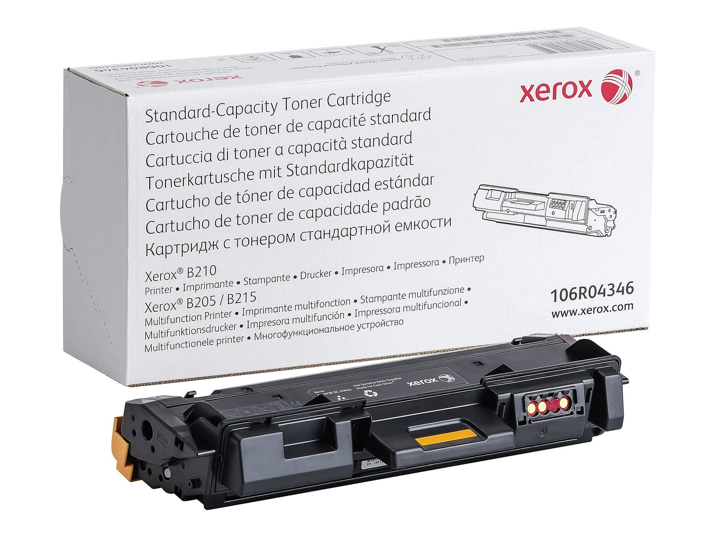 Xerox B210/B205/B215 Standard Capacity Black Toner Cartridge (1,500 Pages) - 106R04346