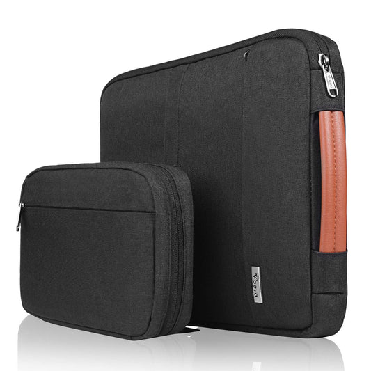 Voova Laptop Sleeve Case 15 15.6 16”with Detachable Accessories Organiser Pouch,Computer Bag Cover for MacBook Air 15 M2,MacBook Pro 15/16,Black 15-16 Inch(39x30x3cm) Black