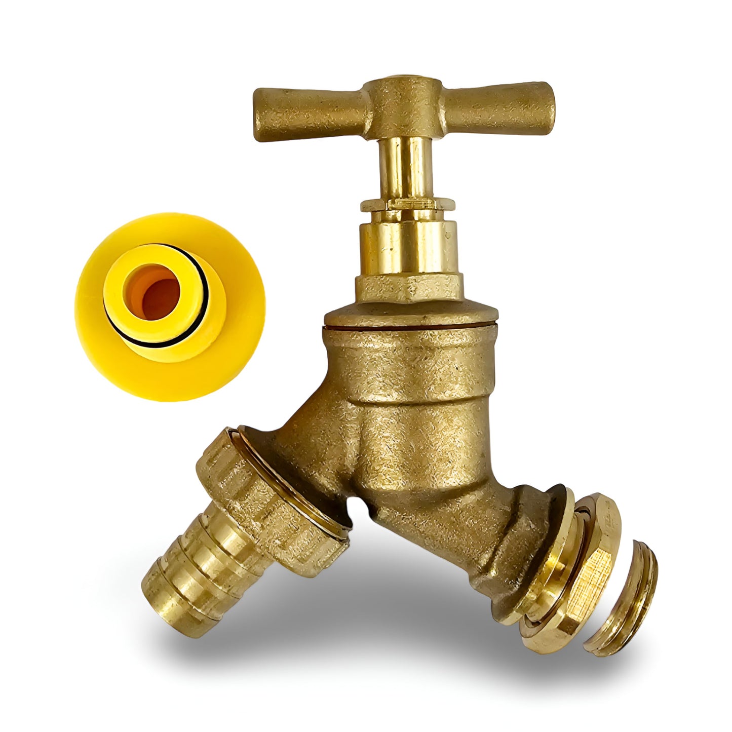 Wärmer System Water Bibcock Tap 1/2 inch BSP with Brass Wall Plate Fixture BS1010-2