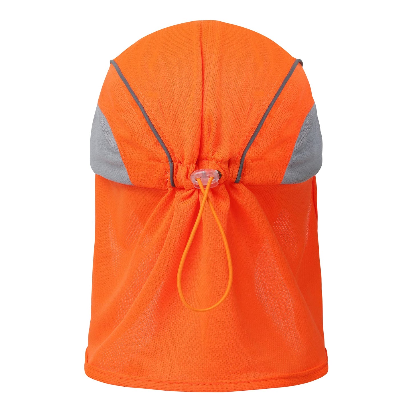 AYKRM Summer Breathable Orange work hat High Visibility Legionnaires Cap/Reflective hat 7 1/8 Orange+gray