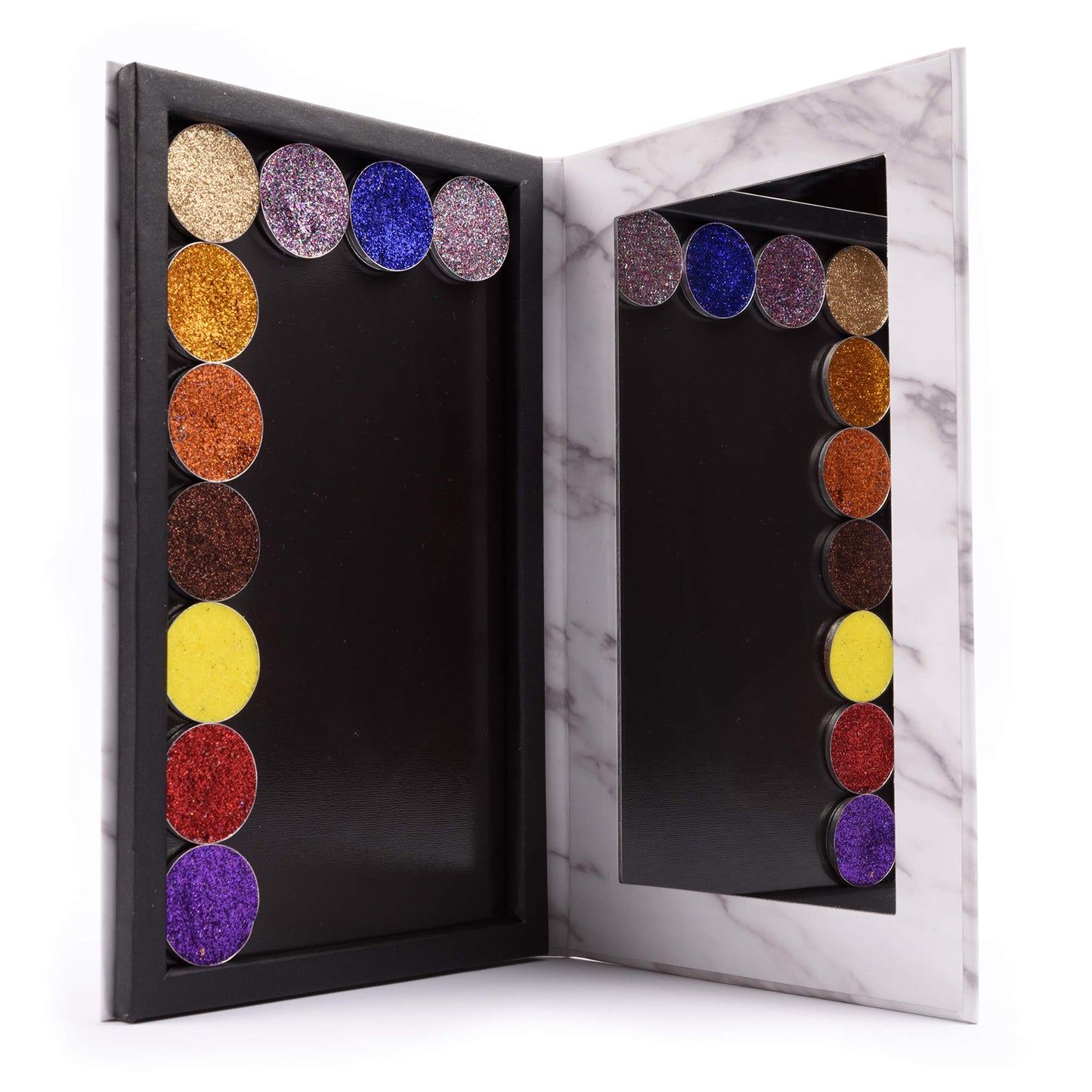 Allwon Magnetic Palette Marble Empty Makeup Palette with Mirror for Eyeshadow Lipstick Blush Powder