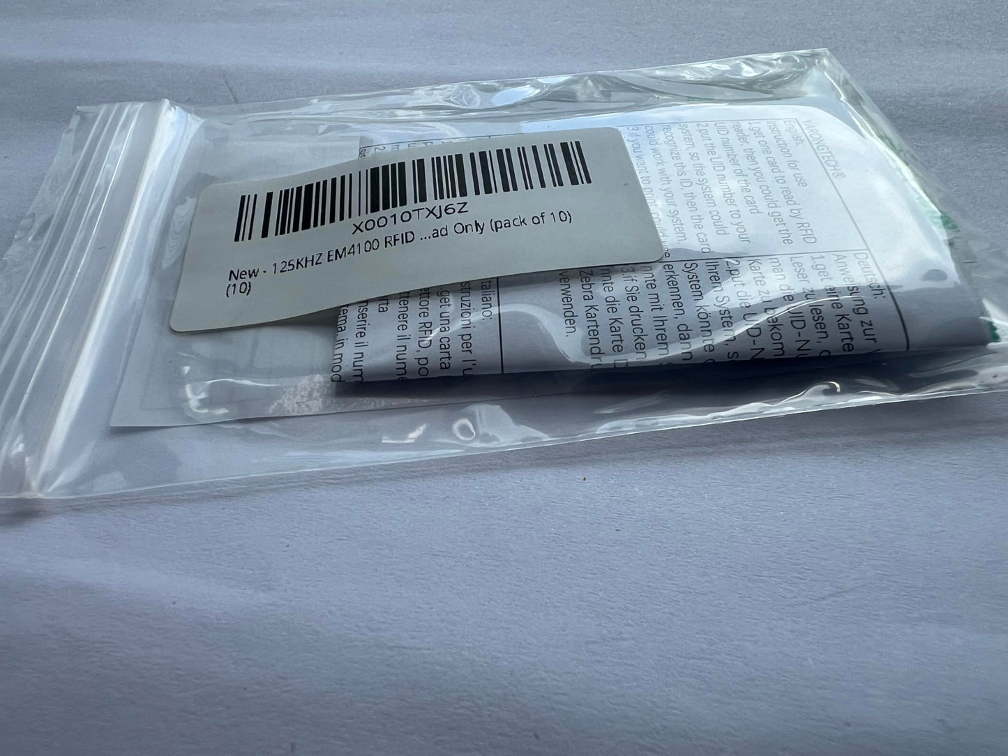 125KHZ EM4100 RFID Soft Paper Sticker Dia 30mm Read Only (pack of 10) (10)