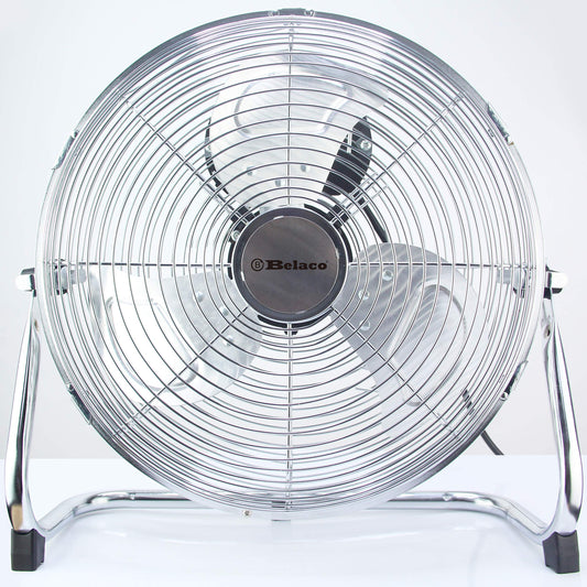 "Metal floor fan 12" High velocity chrome free stand fan cooling fan industrial fan 3 speed desk fan table fan sturdy housing high airflow powerful", BELF-30 12inch