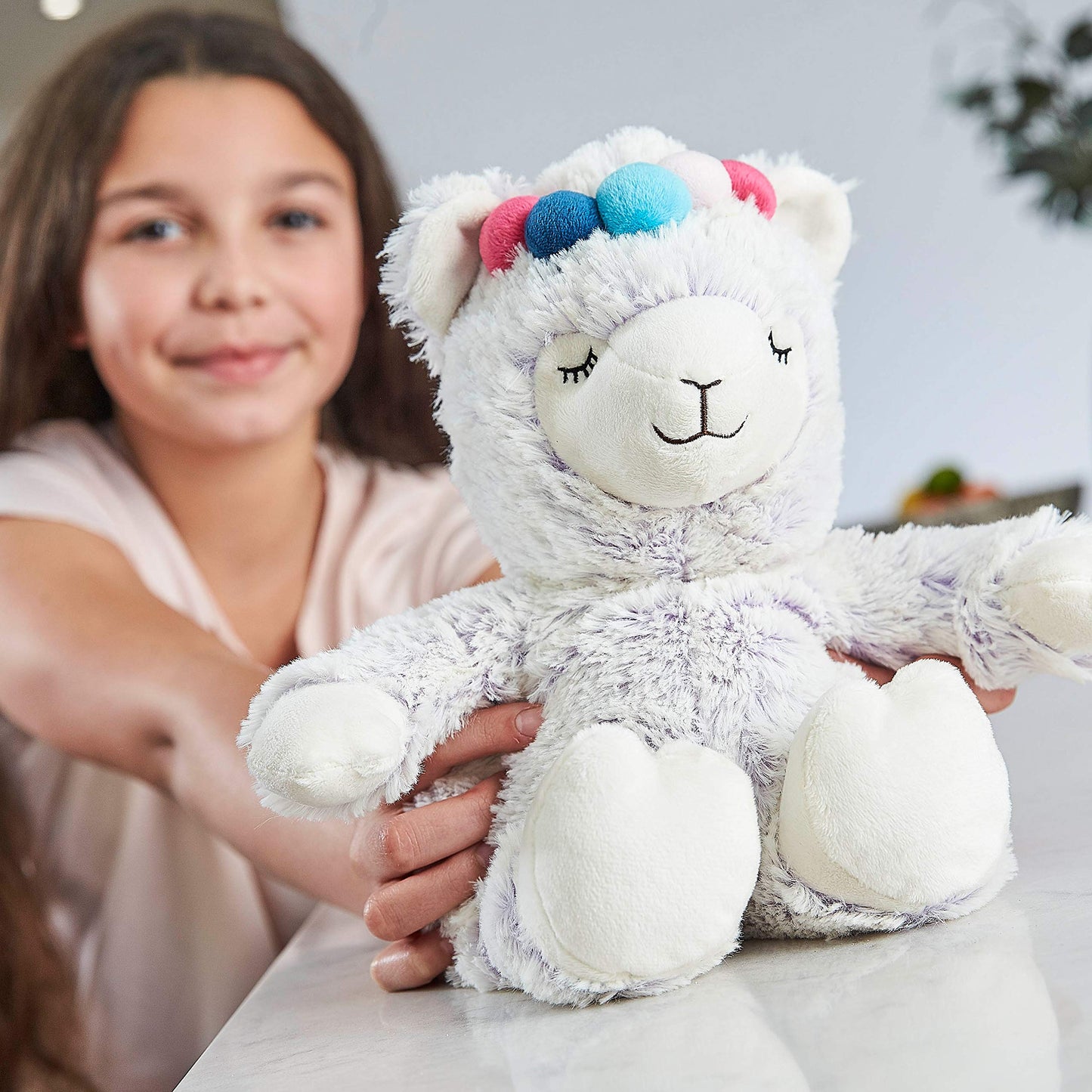 Warmies® 13'' Fully Heatable Soft Toy Scented with French Lavender - Llama Lilac 820 g (Pack of 1)